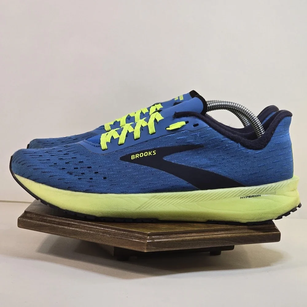 Brooks Hyperion Tempo Shoes‎ Mens Size 10 Blue Neon Running DNA Flash Sneakers
